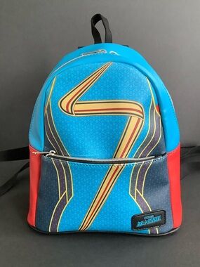 Ms Marvel Kids Blue & Red Mini Backpack